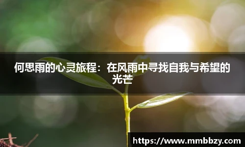 何思雨的心灵旅程：在风雨中寻找自我与希望的光芒