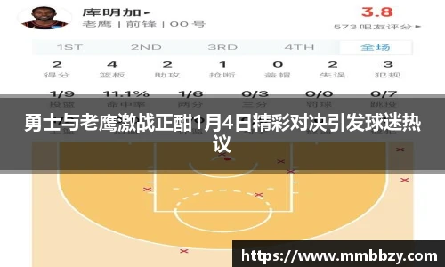 勇士与老鹰激战正酣1月4日精彩对决引发球迷热议